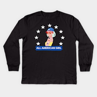 All American Girl Kids Long Sleeve T-Shirt